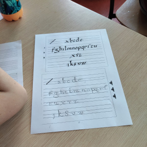 Avant d'encrer, il faut s'entraîner !