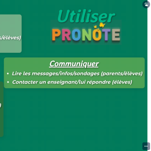 Aide Pronote