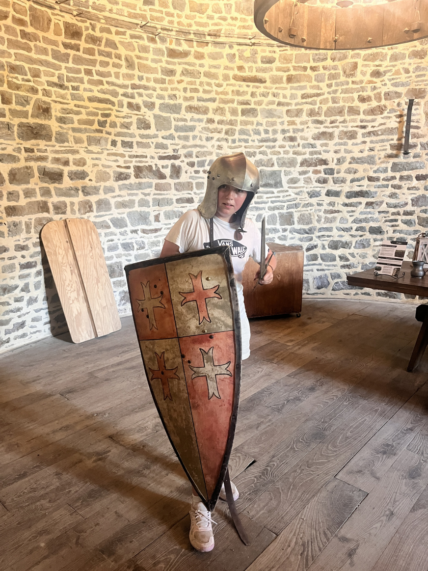 Prête à défendre le château !