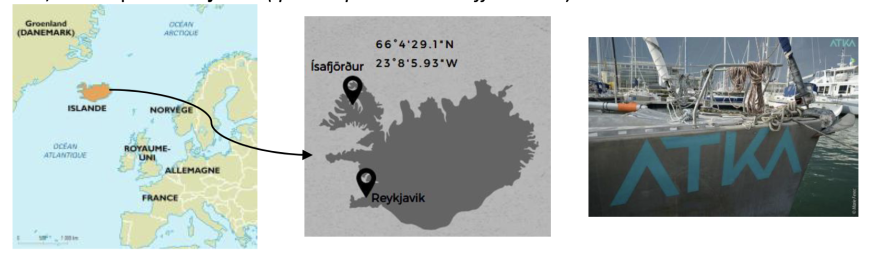 Localisation du bateau ATKA